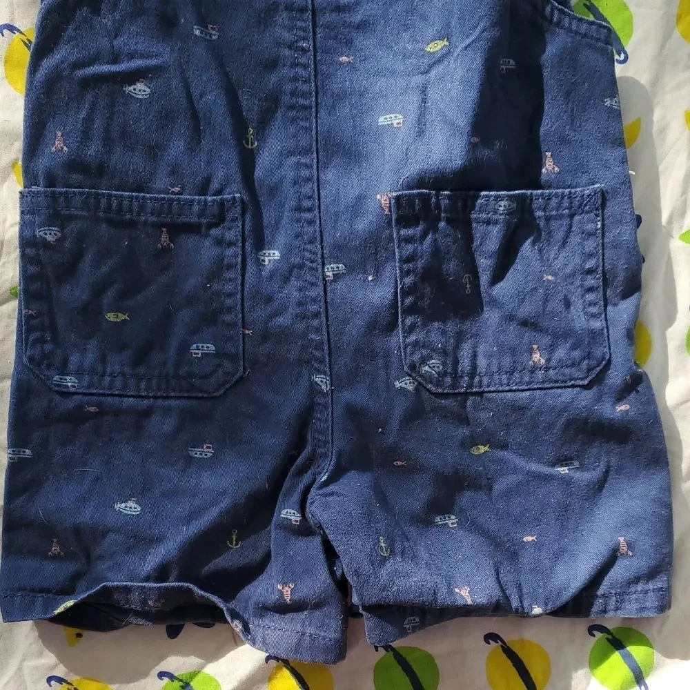 Carter's 18 Months Blue Overalls with Nautical Accents 🌏5/$10🌏